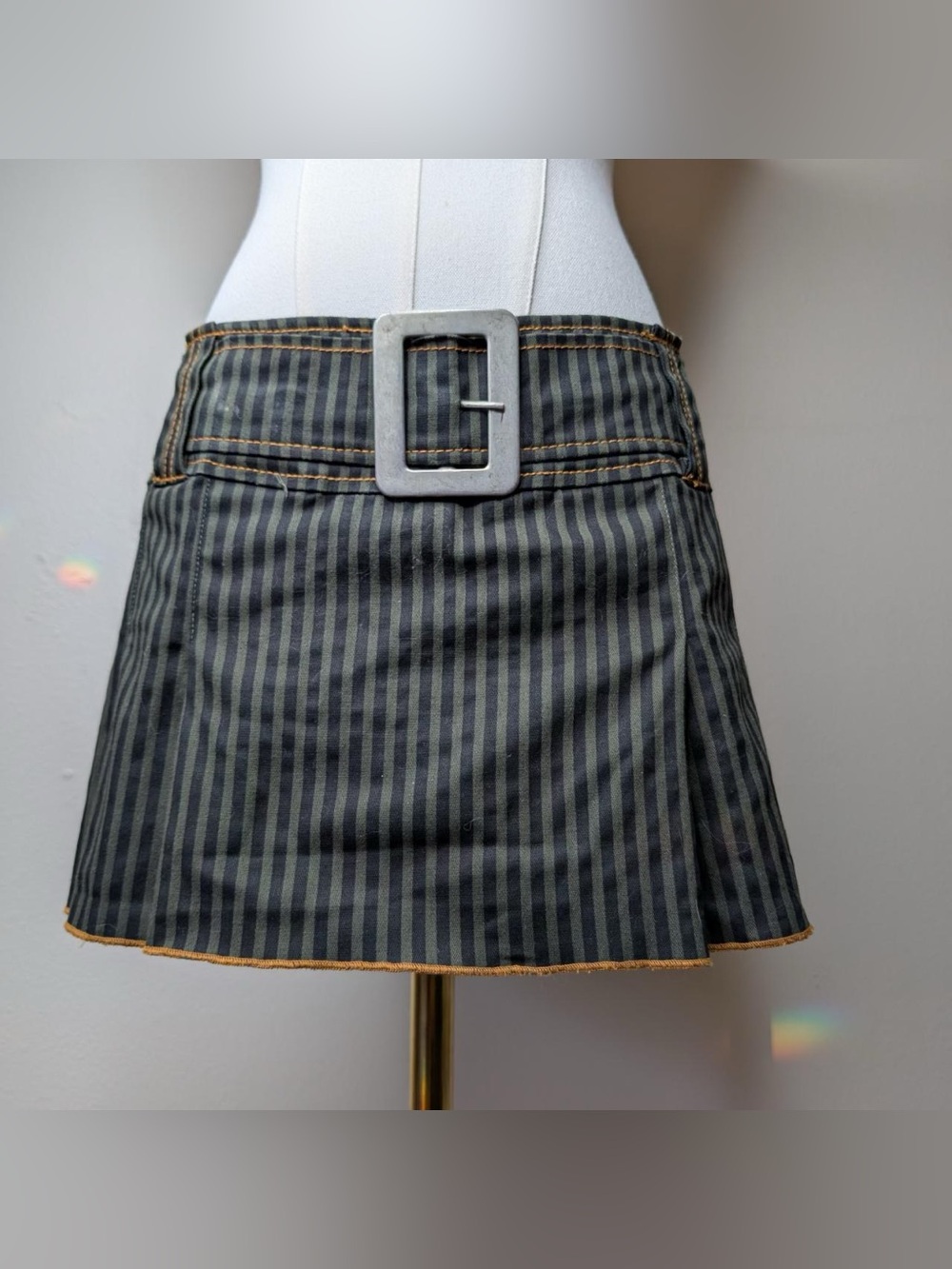 Serious Clothing Striped Mini Skirt